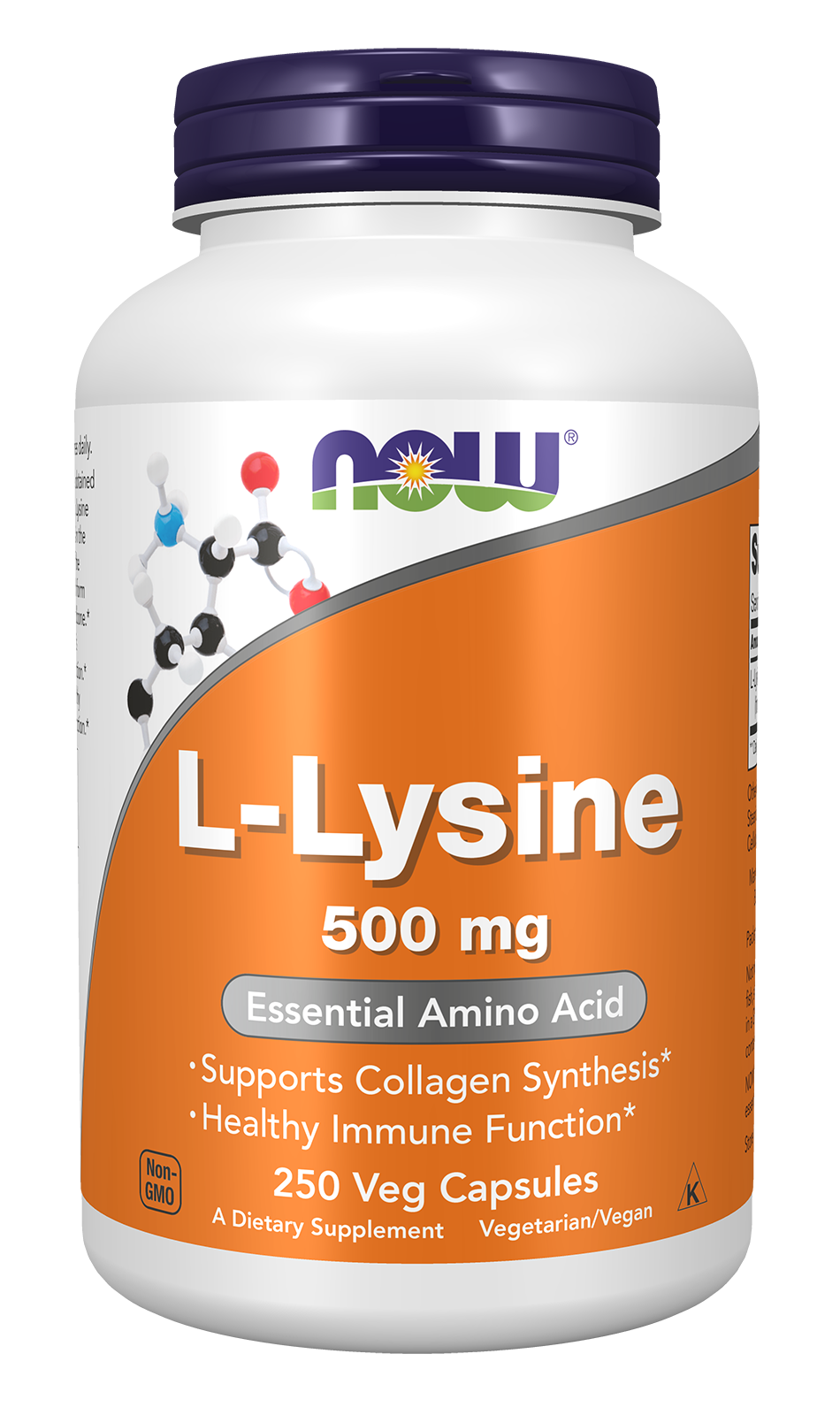L-Lysine, 500mg - 100 vcaps
