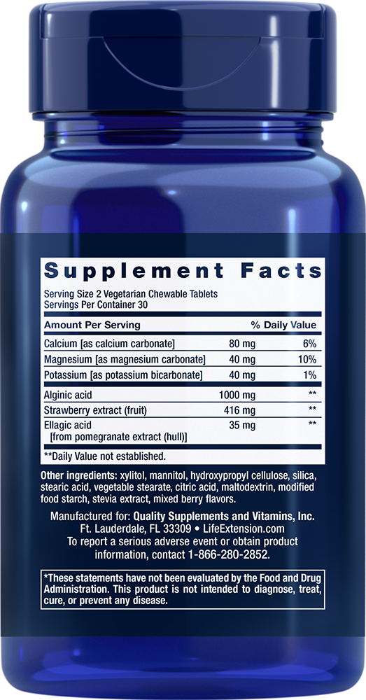 Esophageal Guardian, Berry Flavor - 60 vegetarian chewable tabs
