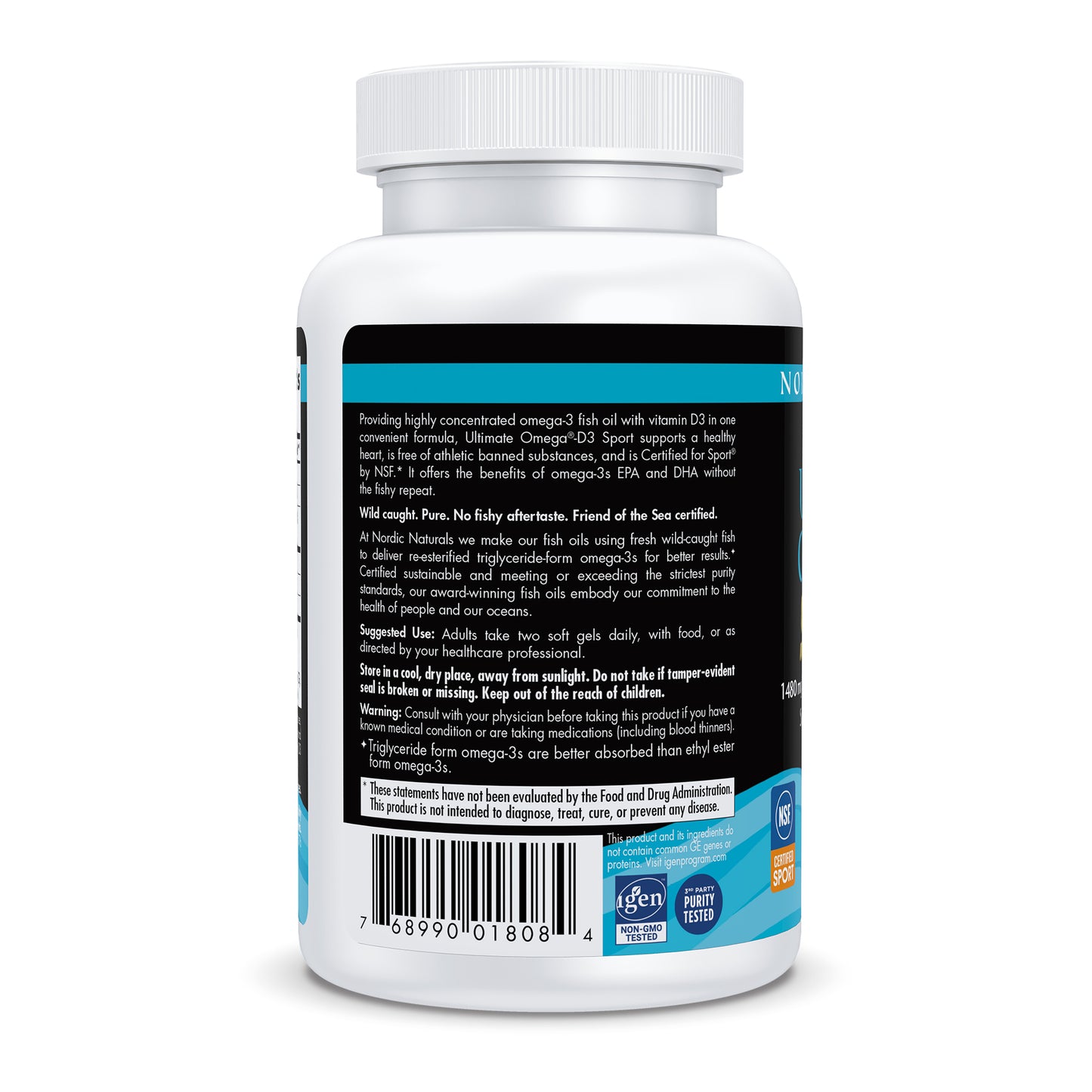 Ultimate Omega-D3 Sport, 1480mg Lemon - 60 softgels