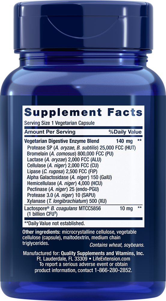 Enhanced Super Digestive Enzymes and Probiotics - 60 vcaps