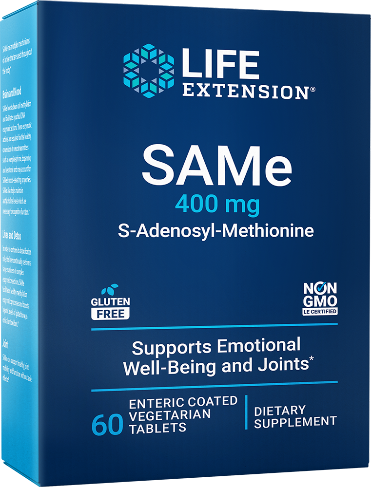 SAMe S-Adenosyl-Methionine, 400mg - 60 enteric coated tabs