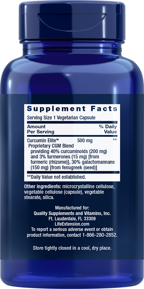 Curcumin Elite Turmeric Extract - 30 vcaps