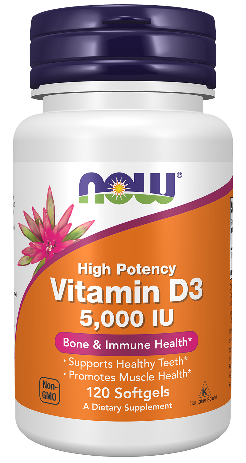 Vitamin D-3, 5000 IU - 120 softgels