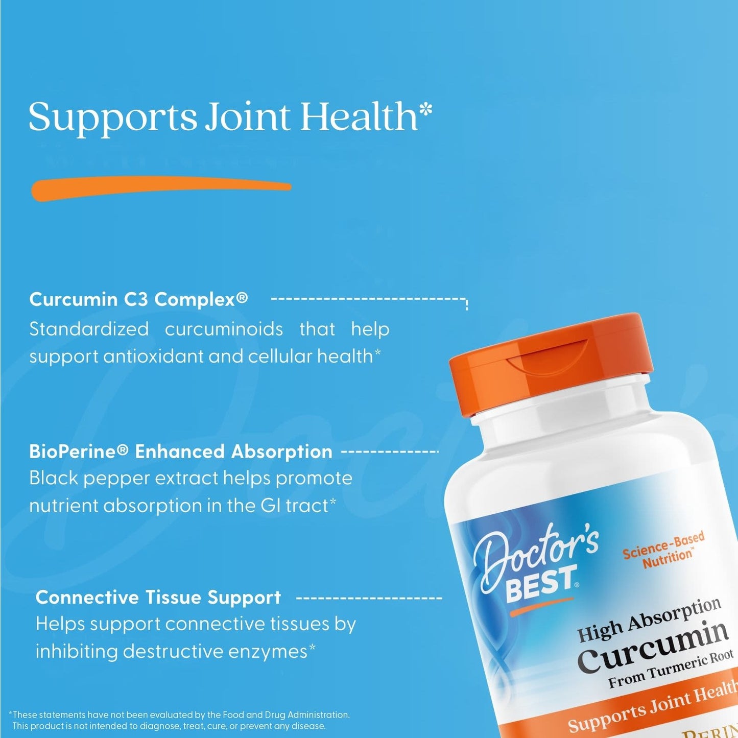 High Absorption Curcumin From Turmeric Root with C3 Complex & BioPerine, 1000mg - 120 tablets