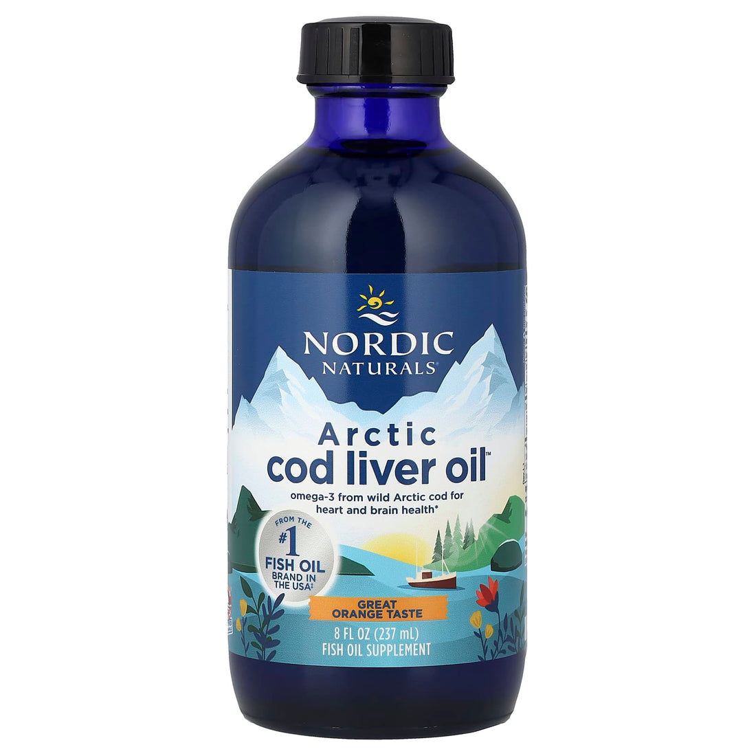Nordic Naturals Arctic Cod Liver Oil, 1060mg Strawberry - 237 ml