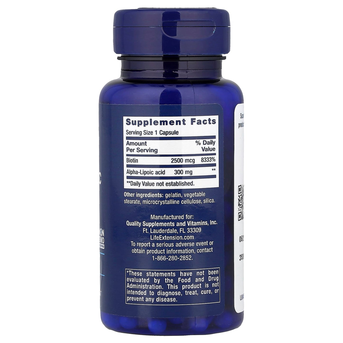 Alpha-Lipoic Acid with Biotin - 60 caps
