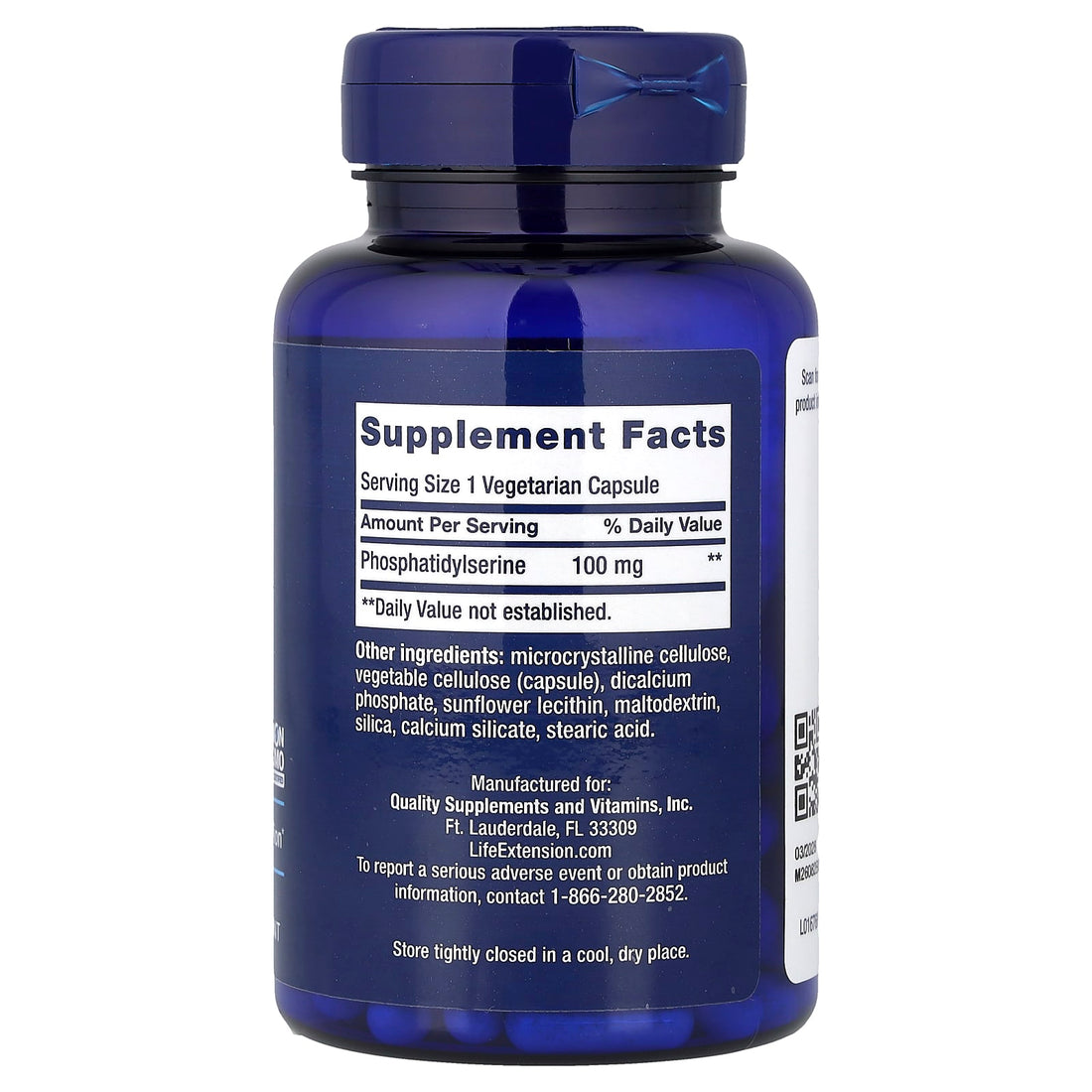 Life Extension PS Caps, 100mg - 100 vcaps - image 2