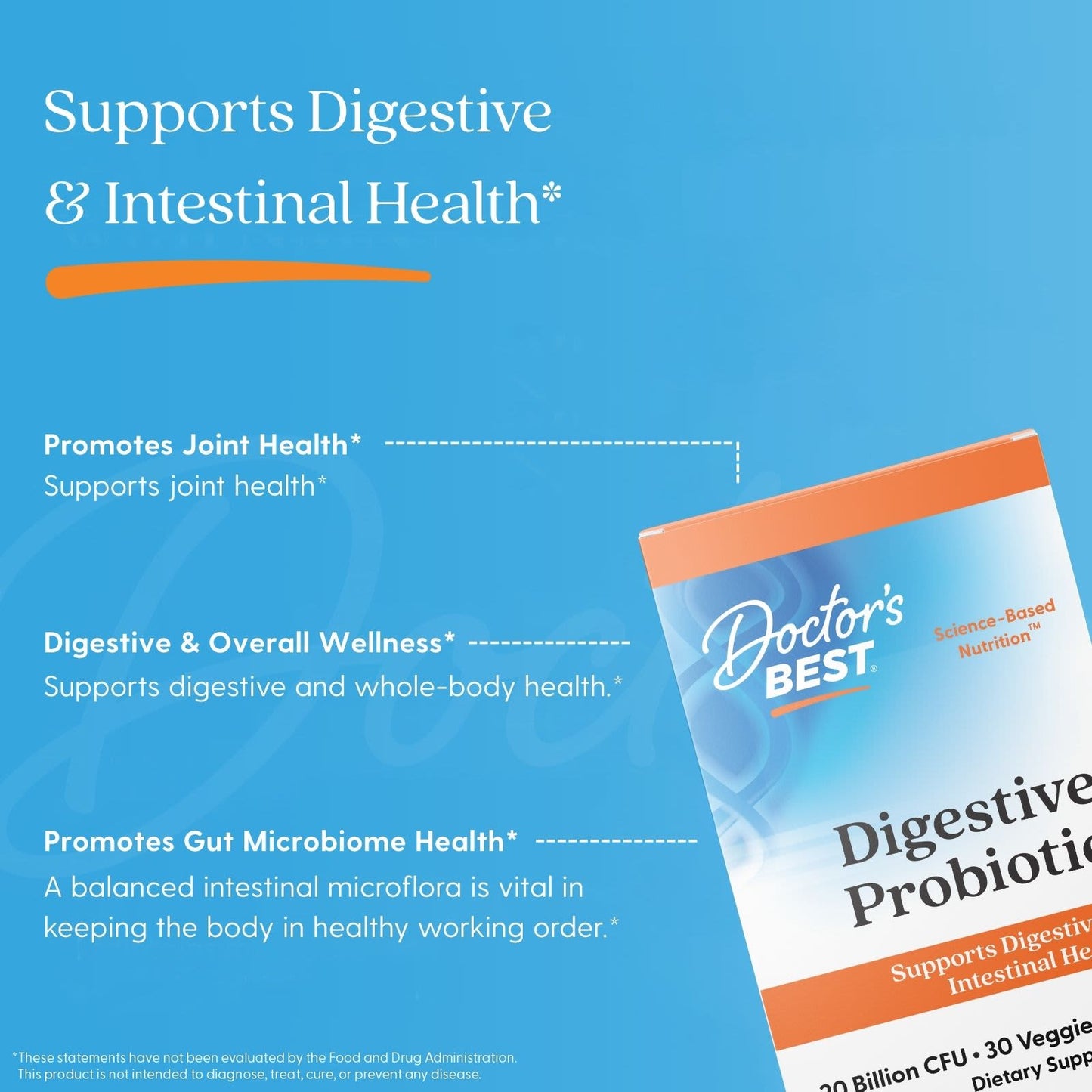 Digestive Probiotic, 20 Billion CFU - 30 vcaps