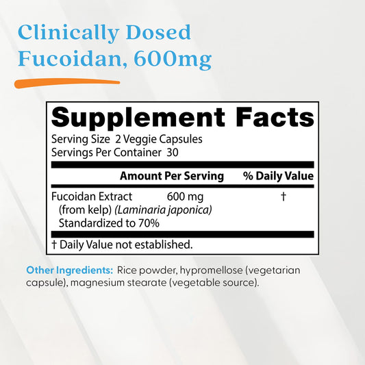 Fucoidan, 600mg - 60 vcaps