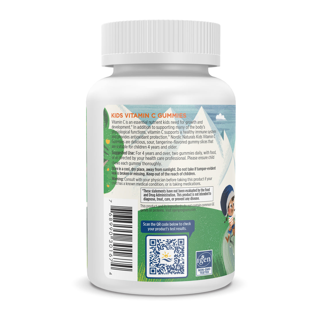 Nordic Naturals Kids Vitamin C Gummies, Tangy Tangerine - 60 gummies - image 4