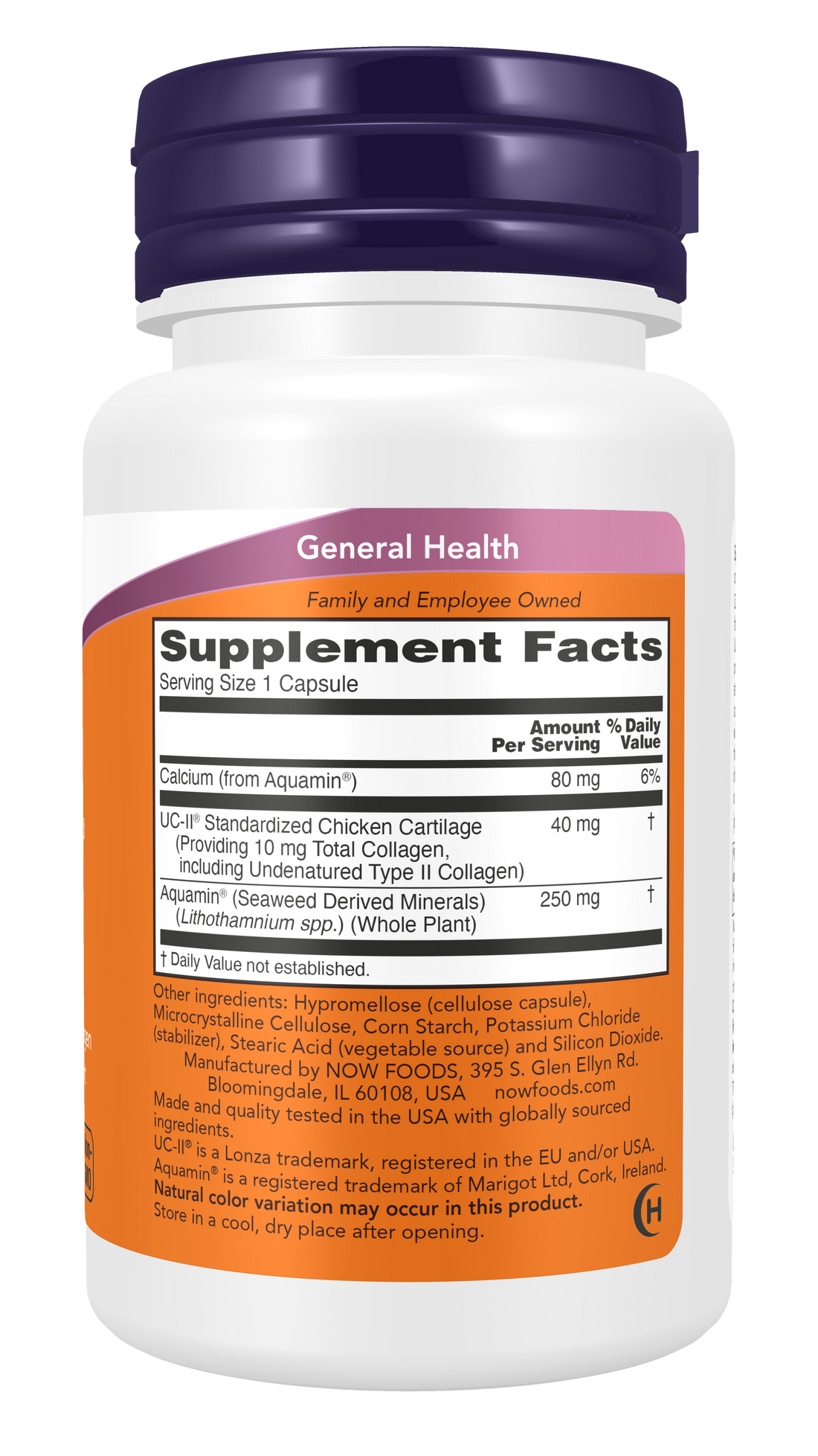 NOW Foods UC-II Undenatured Type II Collagen - 60 caps - image 3