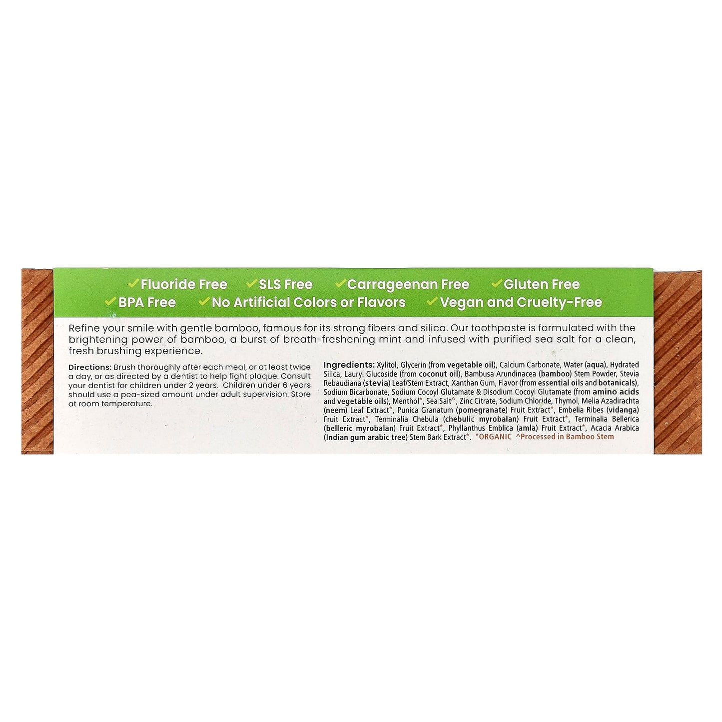 Whitening Antiplaque Bamboo & Sea Salt Mint Toothpaste