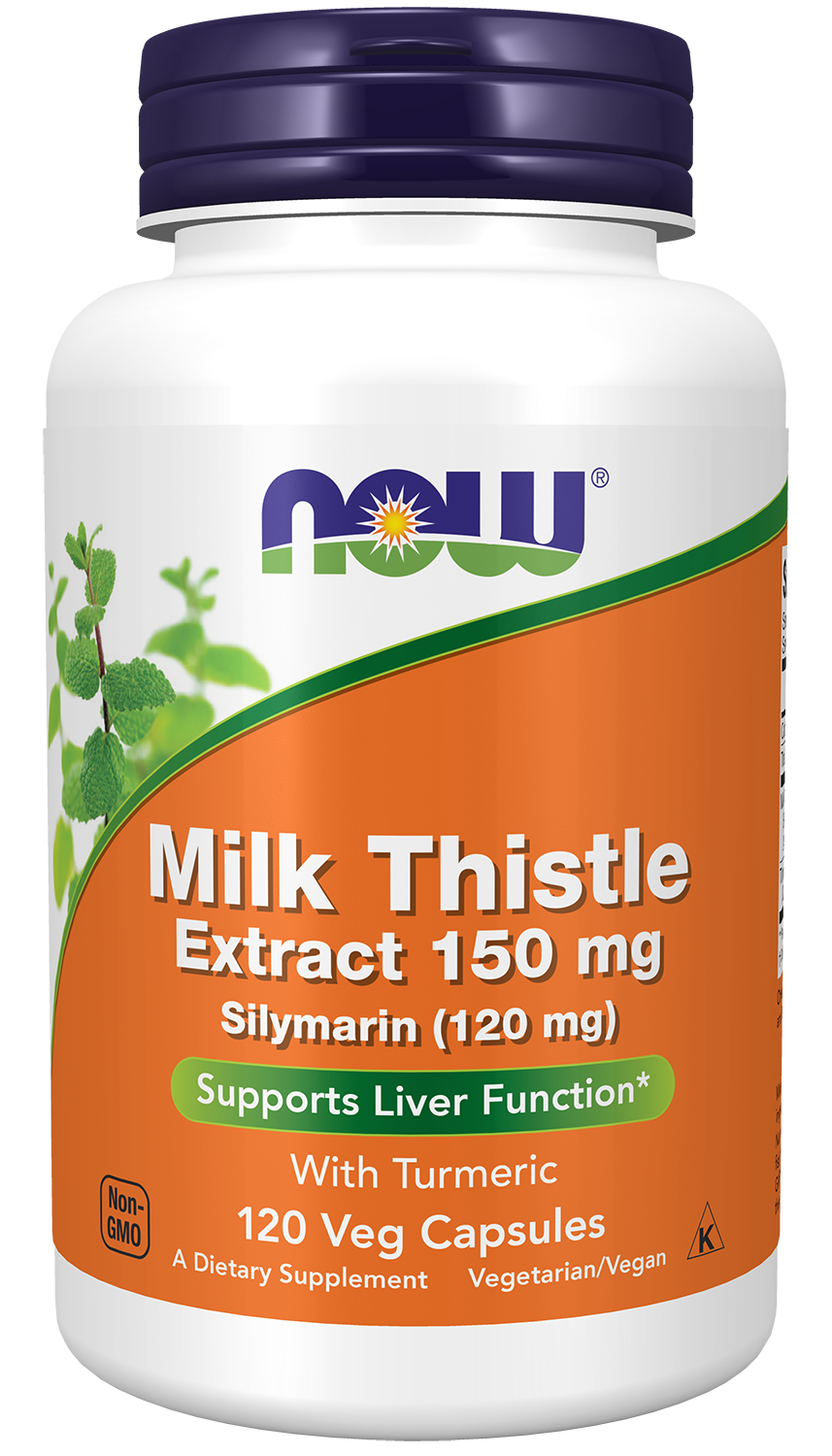 Milk Thistle Extract with Turmeric, 150mg - 60 vcaps