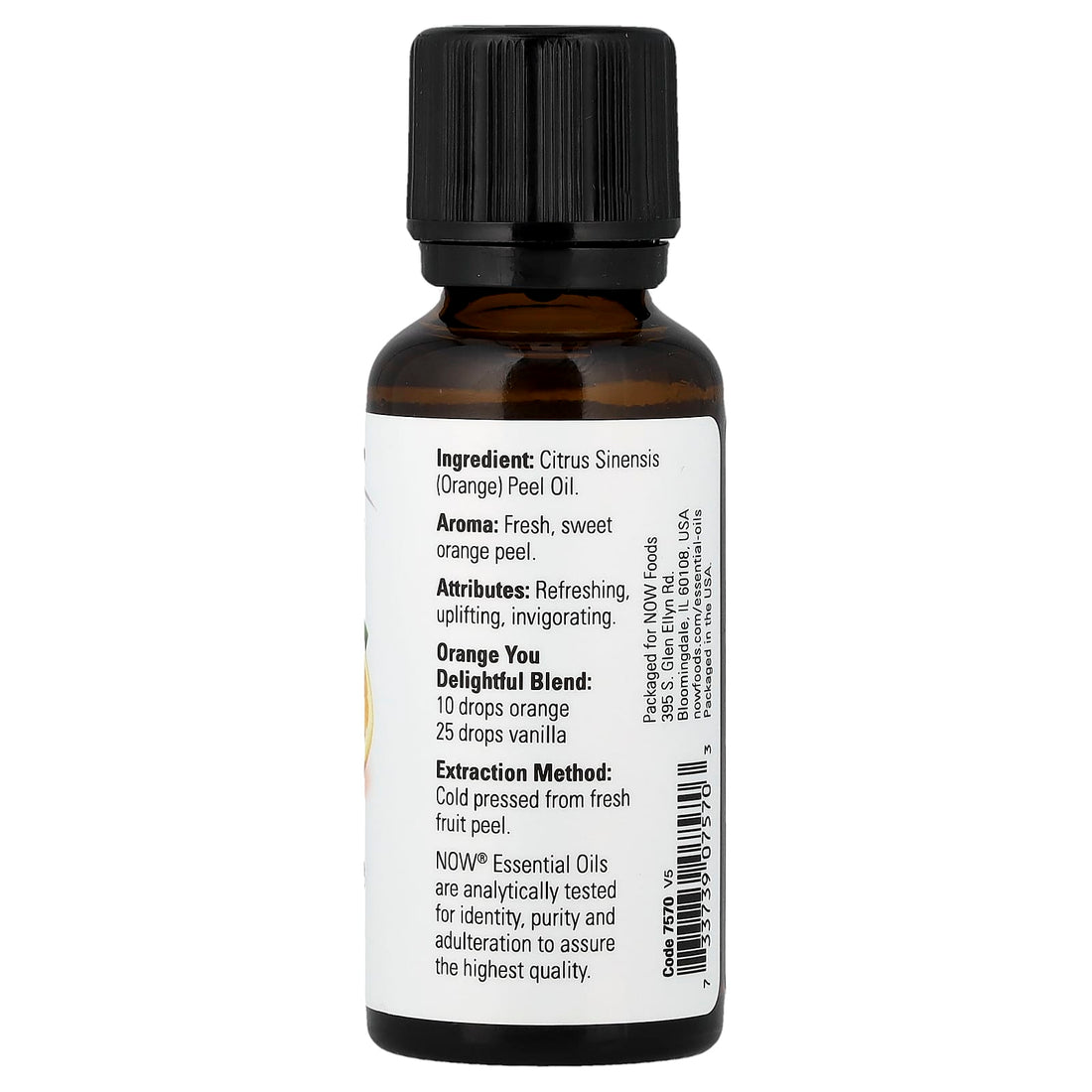 NOW Foods Essential Oil, Orange Oil Pure - 30 ml - image 4