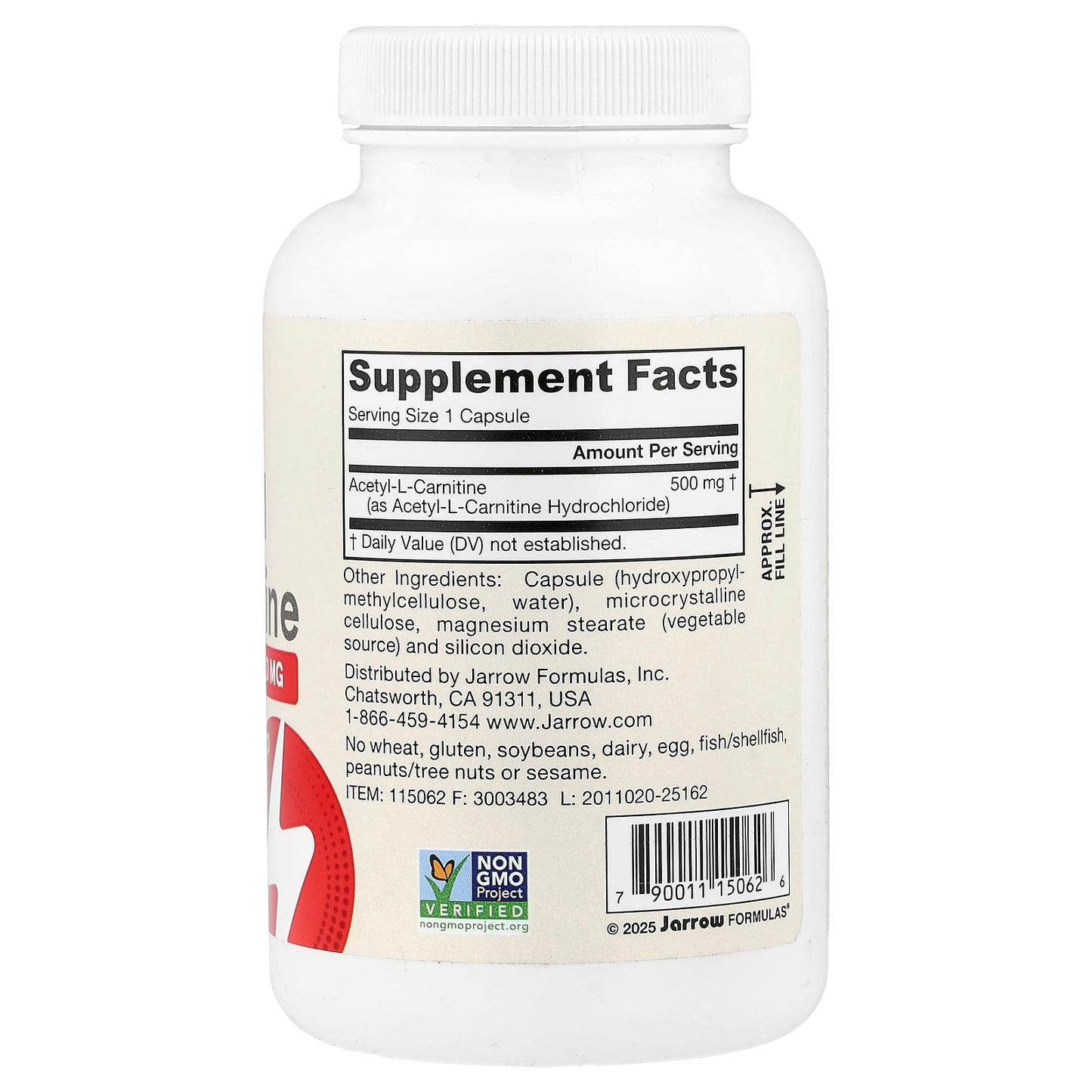 Acetyl L-Carnitine, 500mg - 60 vcaps