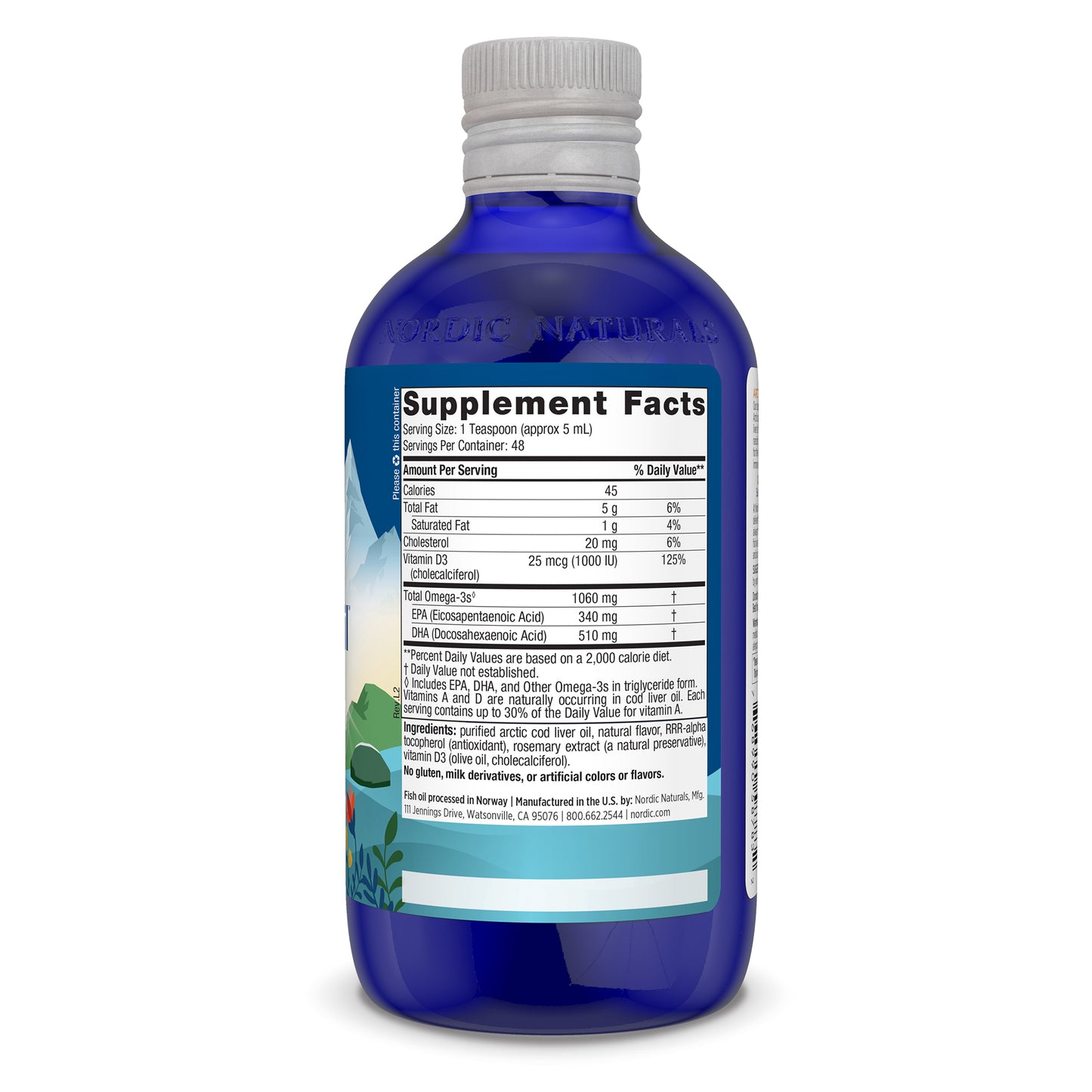 Arctic-D Cod Liver Oil, Lemon - 237 ml.