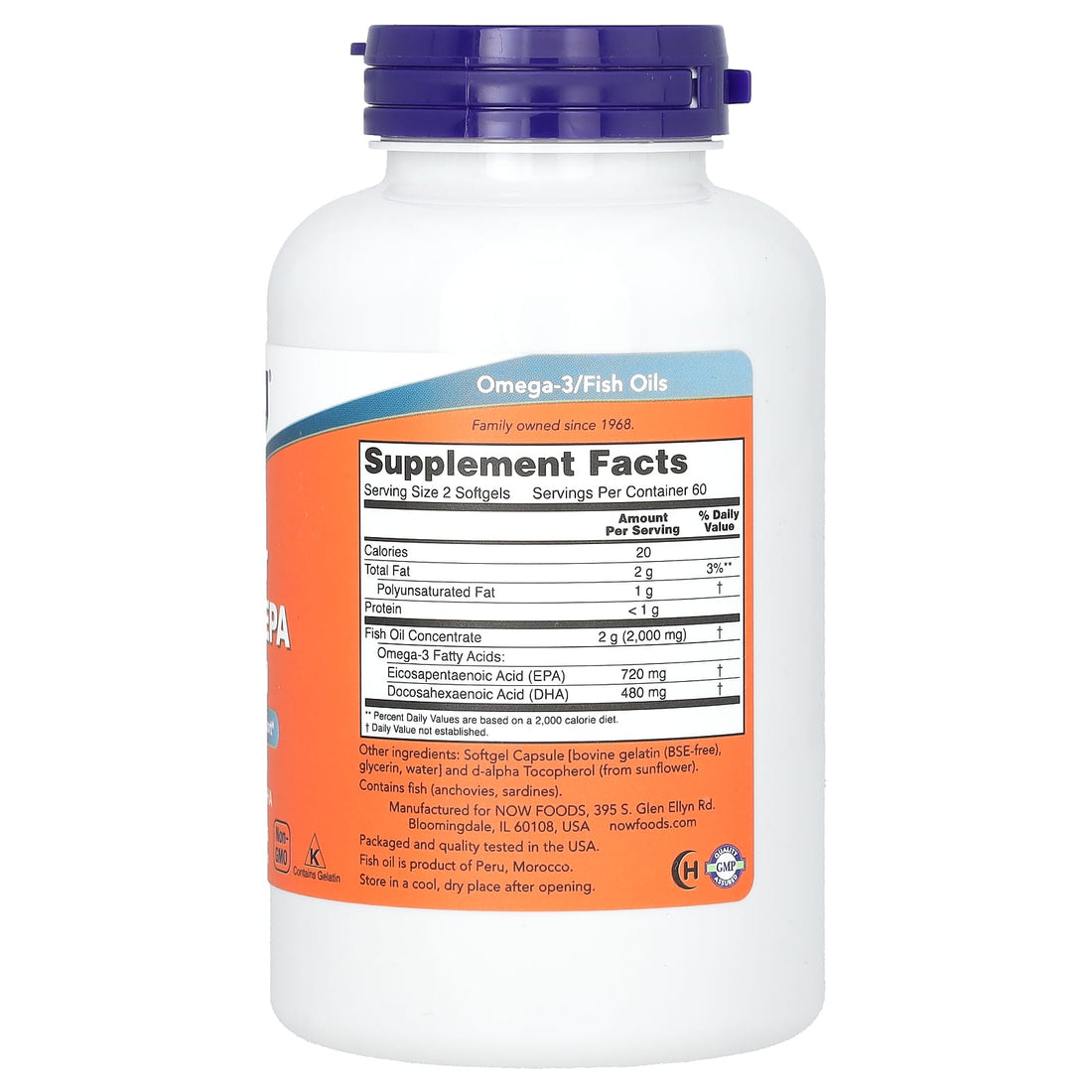 NOW Foods Super Omega EPA - 120 softgels - image 3