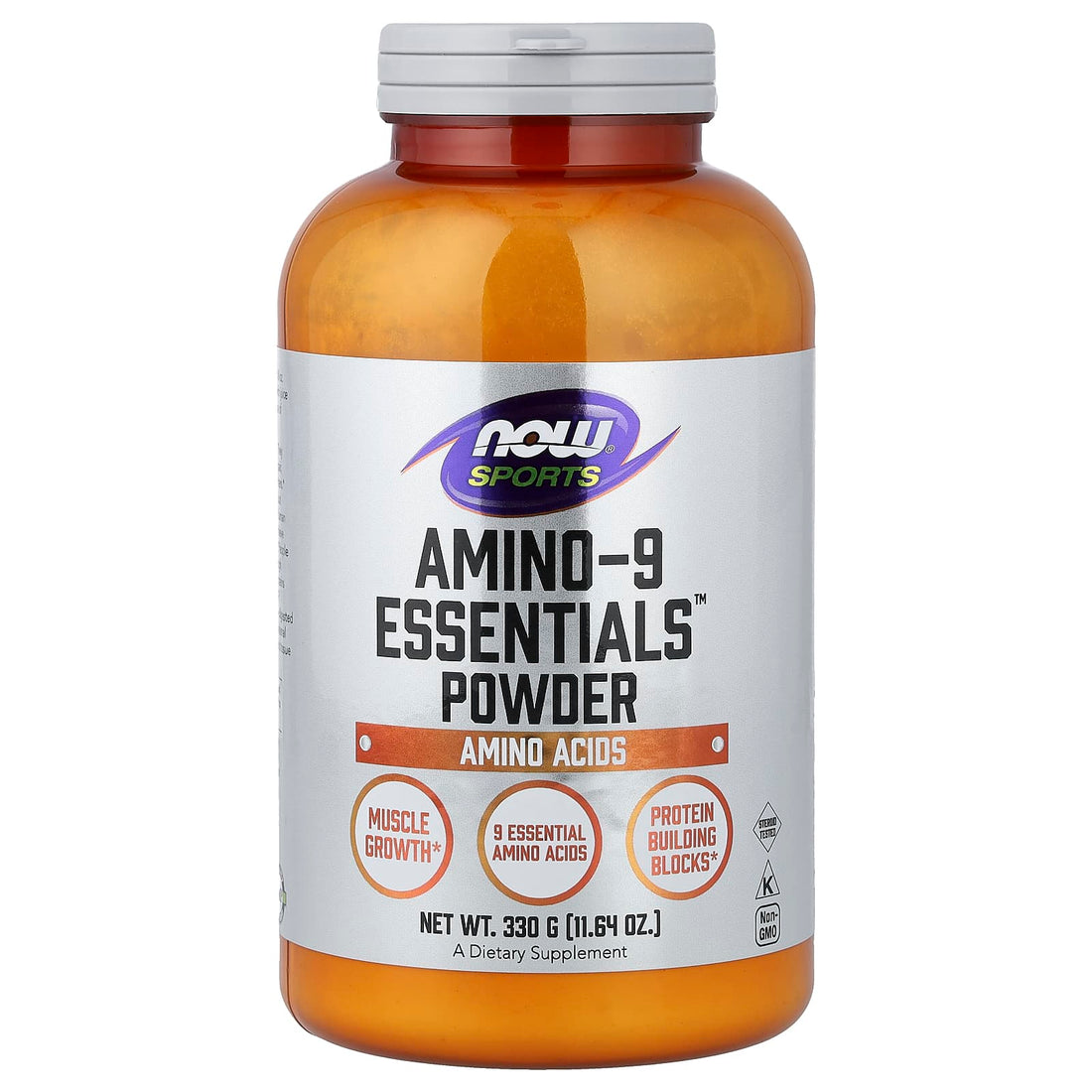 NOW Foods Amino-9 Essentials, Powder - 330g - image 2