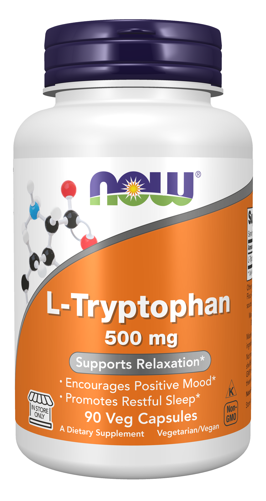 L-Tryptophan, 500mg - 120 vcaps