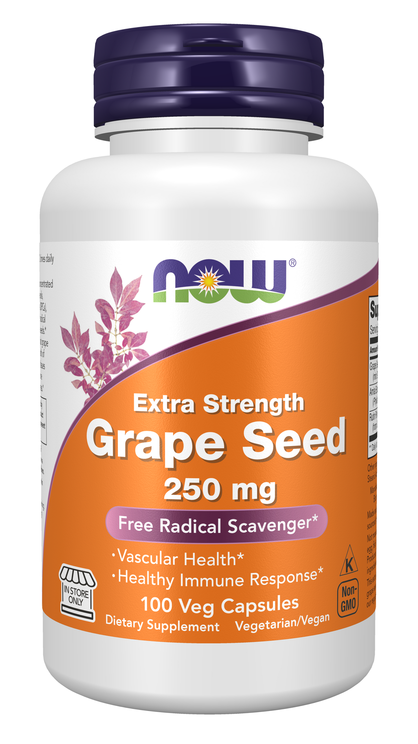 Grape Seed, 250mg Extra Strength - 90 vcaps
