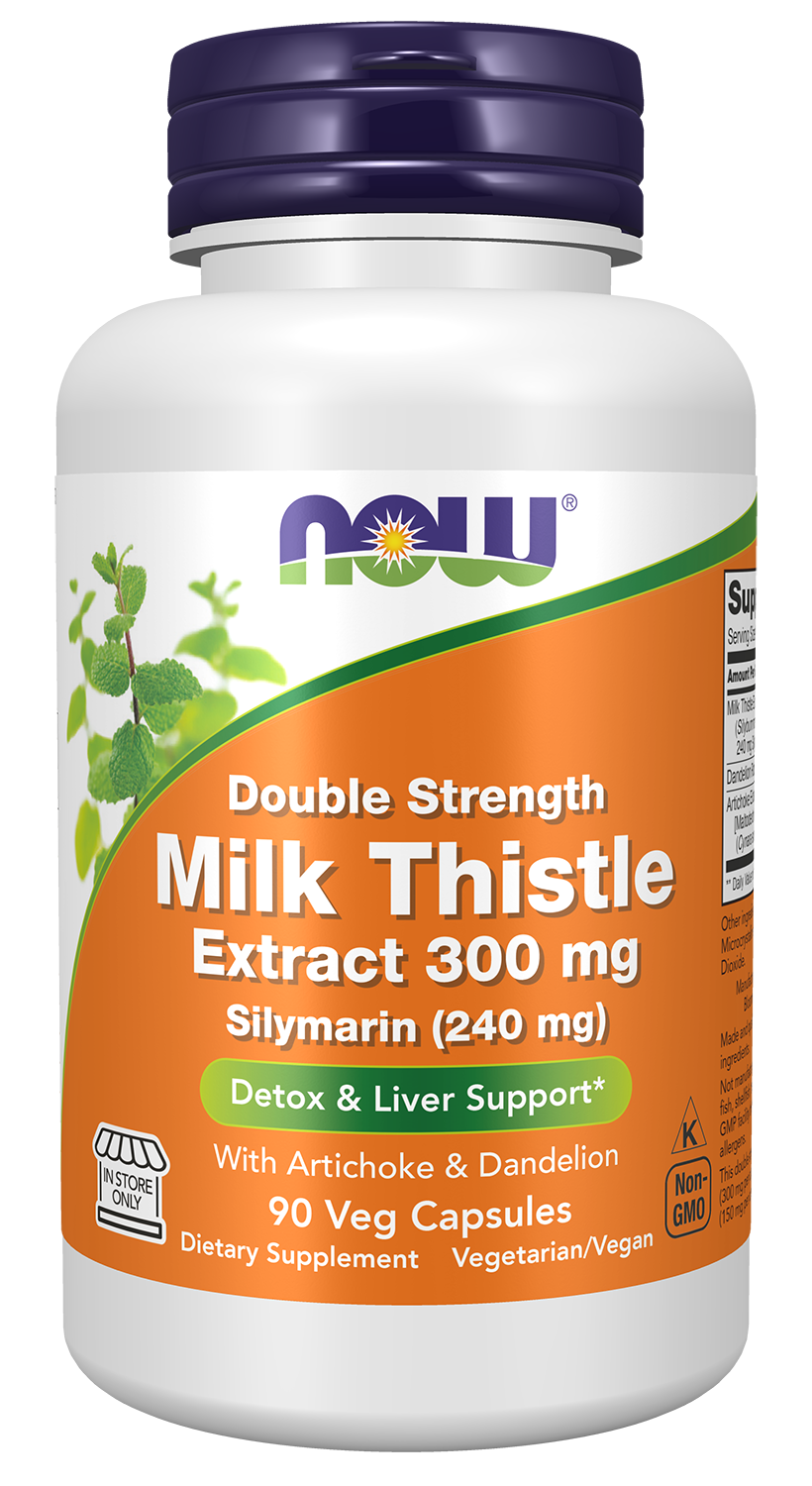 Milk Thistle Extract with Artichoke & Dandelion, 300mg Double Strength - 200 vcaps