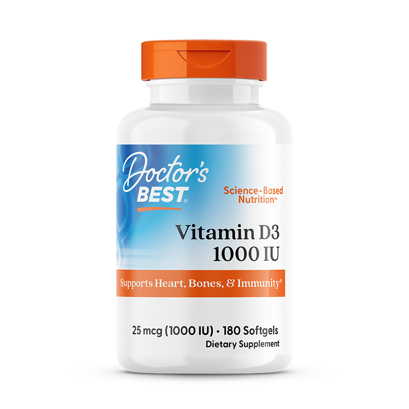 Vitamin D3, 1000 IU - 180 softgels
