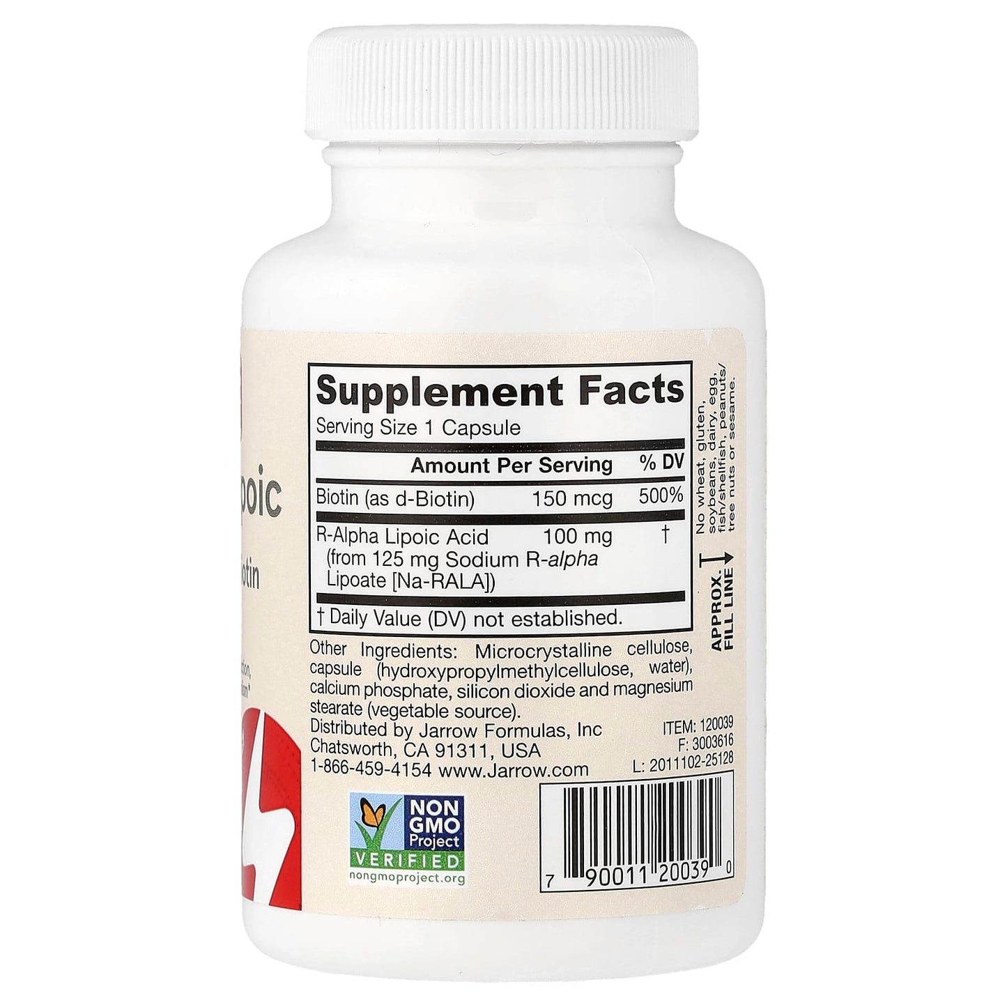 R-Alpha Lipoic Acid with Biotin - 60 vcaps