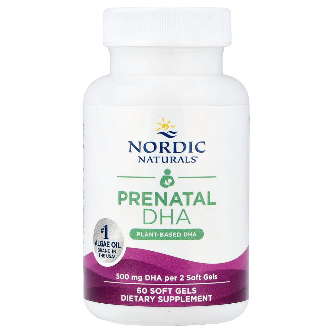 Nordic Naturals Prenatal DHA Vegan, 500mg - 60 softgels - image 4