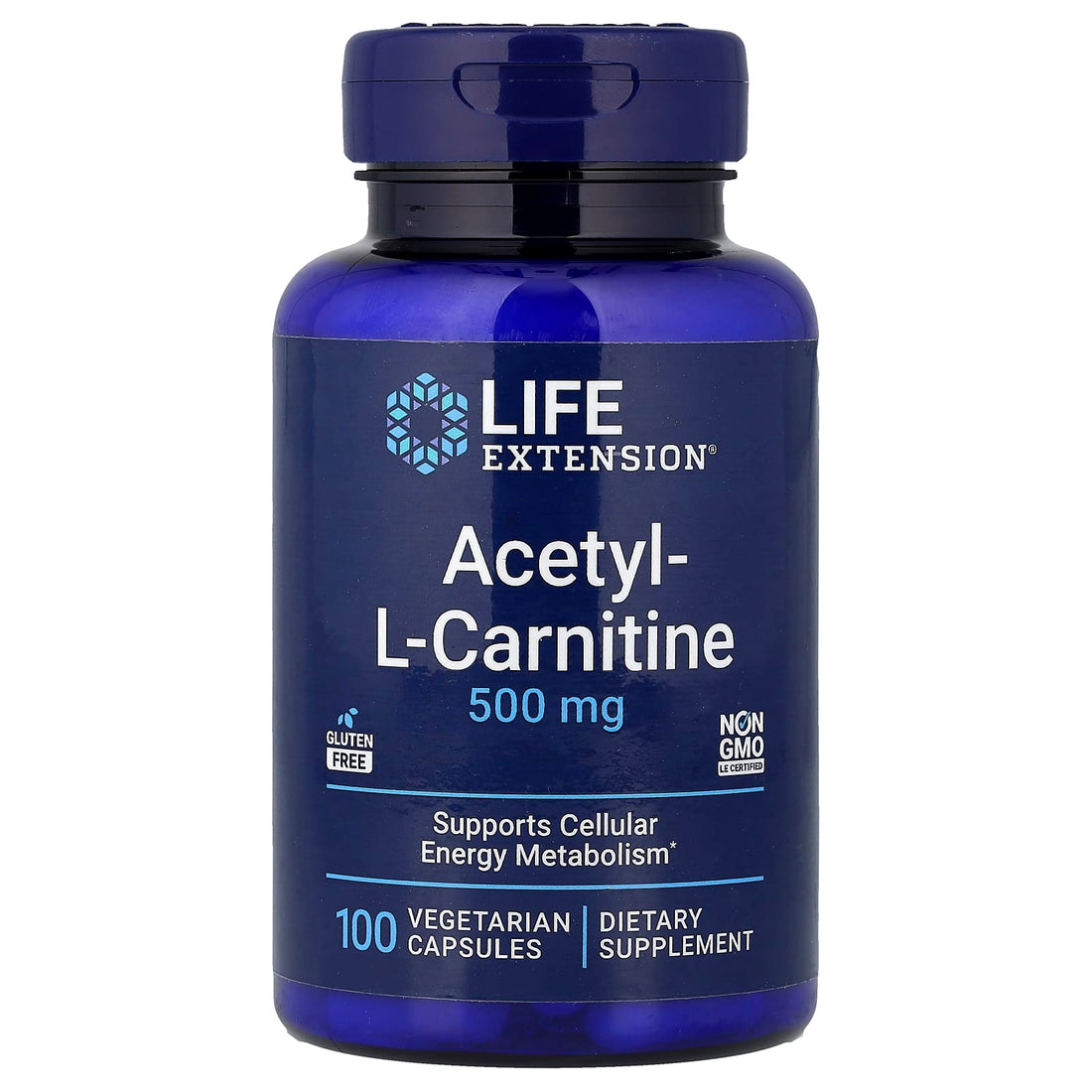 Life Extension Acetyl-L-Carnitine, 500mg - 100 vcaps - image 3