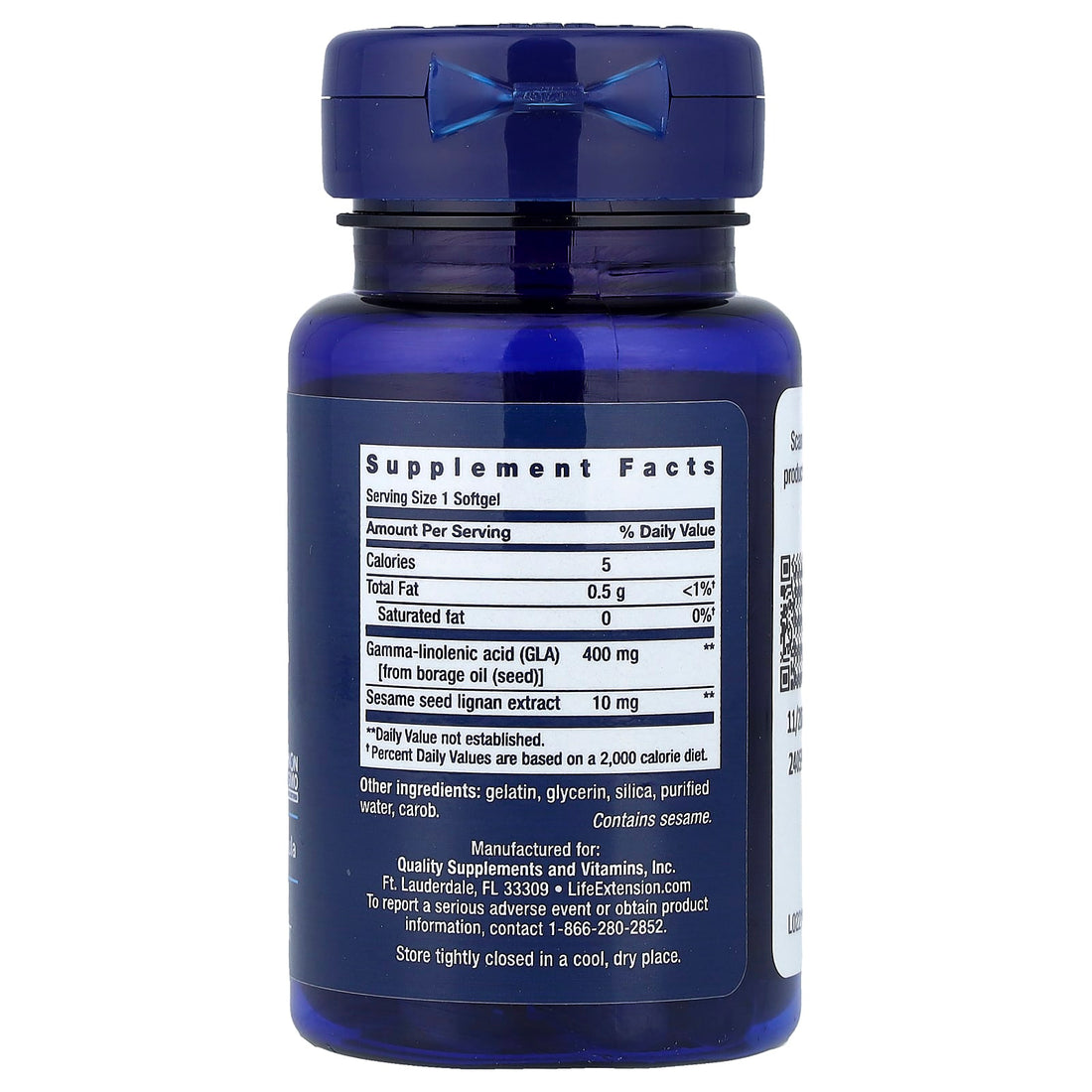Life Extension Mega GLA with Sesame Lignans - 30 softgels - image 2