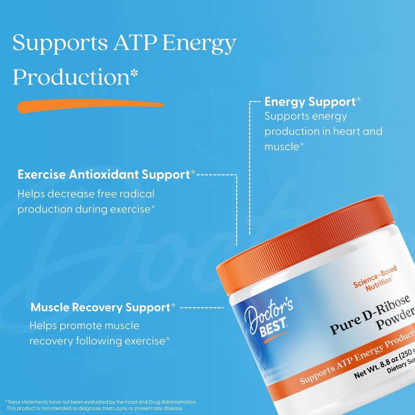Pure D-Ribose, Powder - 250g