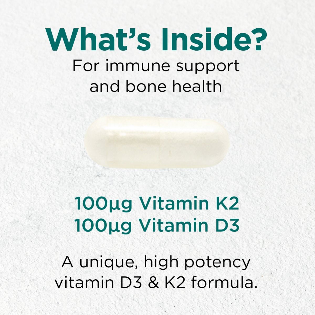 Vitamin D3 + K2 - 60 vcaps