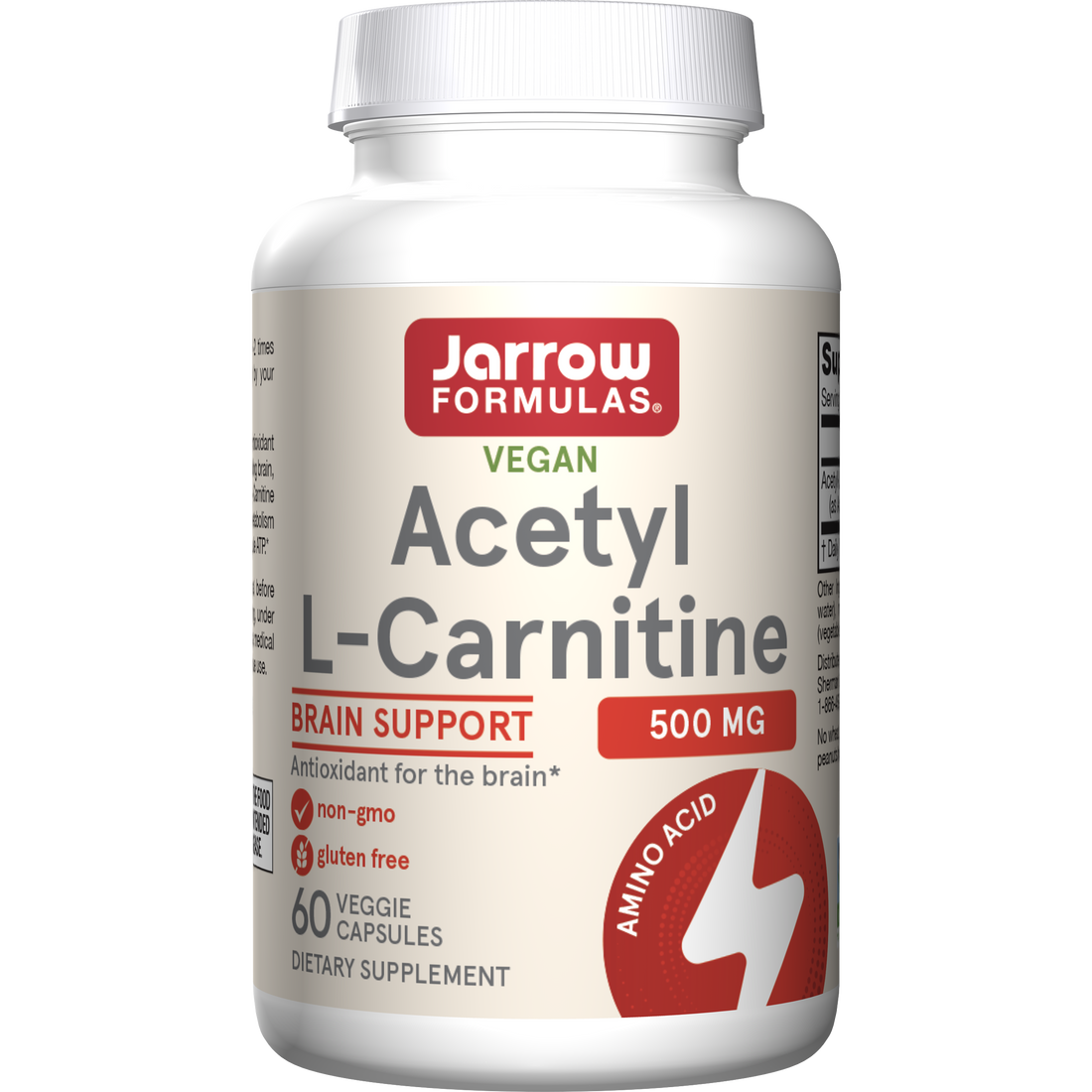 Jarrow Formulas Acetyl L-Carnitine, 500mg - 60 vcaps