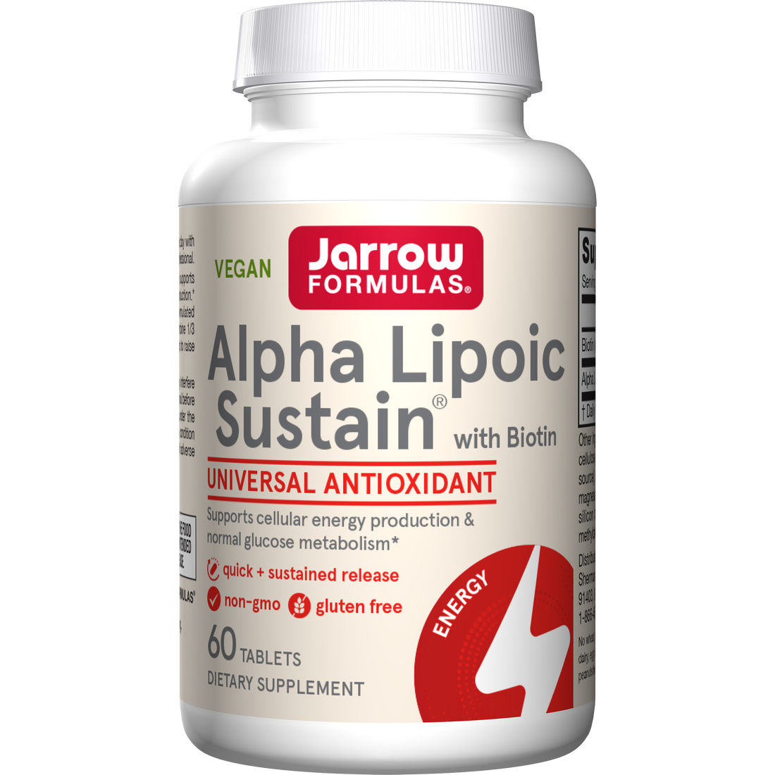 Jarrow Formulas Alpha Lipoic Sustain with Biotin - 60 tabs