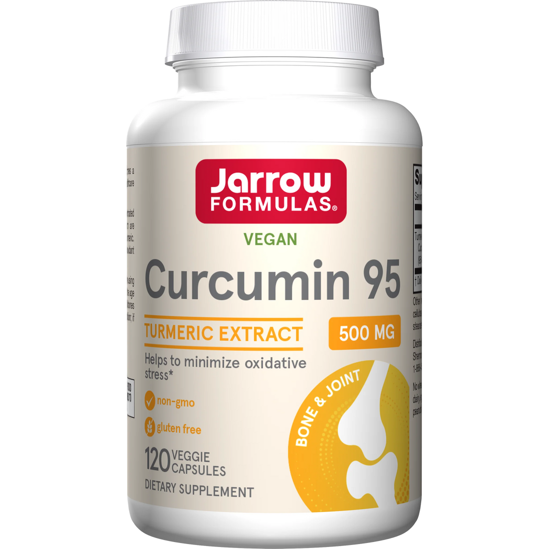 Jarrow Formulas Curcumin 95, 500mg - 60 vcaps - image 2