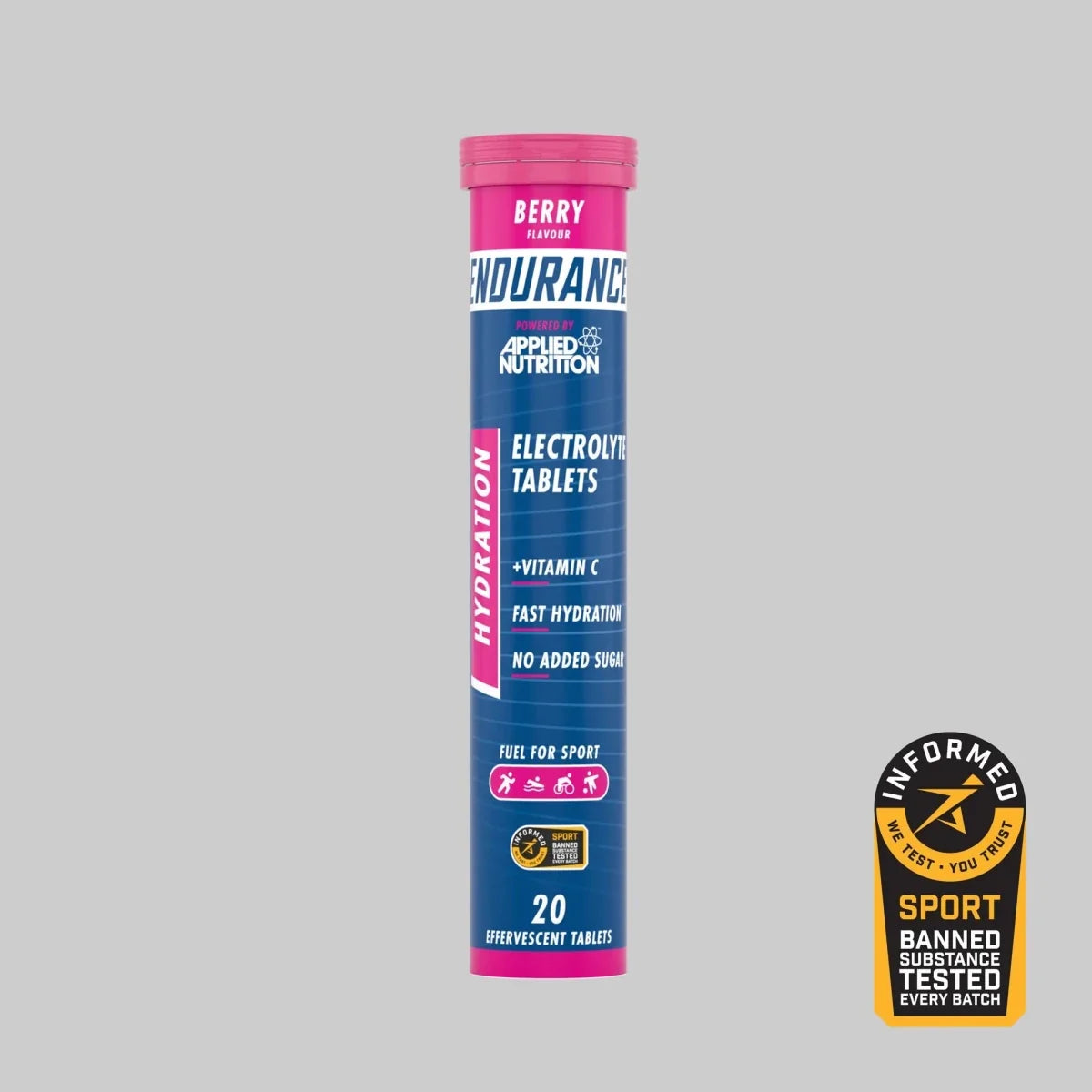 Endurance Hydration Electrolyte Effervescent Tablets, Orange - 6 x 20 tabs