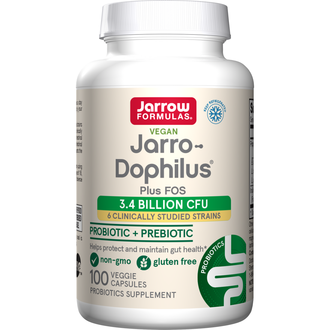 Jarrow Formulas Jarro-Dophilus + FOS - 100 vcaps - image 3