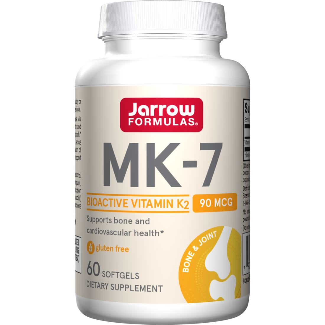 Jarrow Formulas MK-7, 90mcg - 90 softgels - image 3