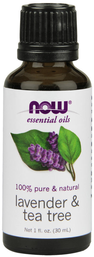 NOW Foods Essential Oil, Lavender & Tea Tree Oil - 30 ml