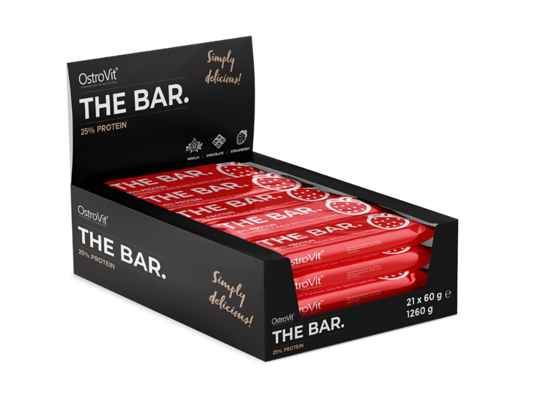 OstroVit The Bar 25% Protein, Strawberry - 21 x 60g - image 2