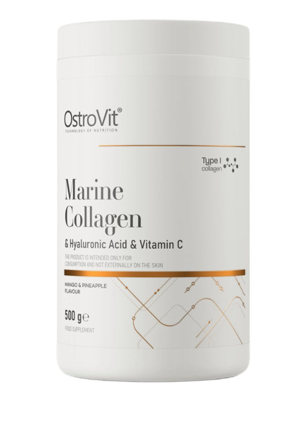Marine Collagen & Hyaluronic Acid & Vitamin C, Mango & Pineapple - 500g - OstroVit