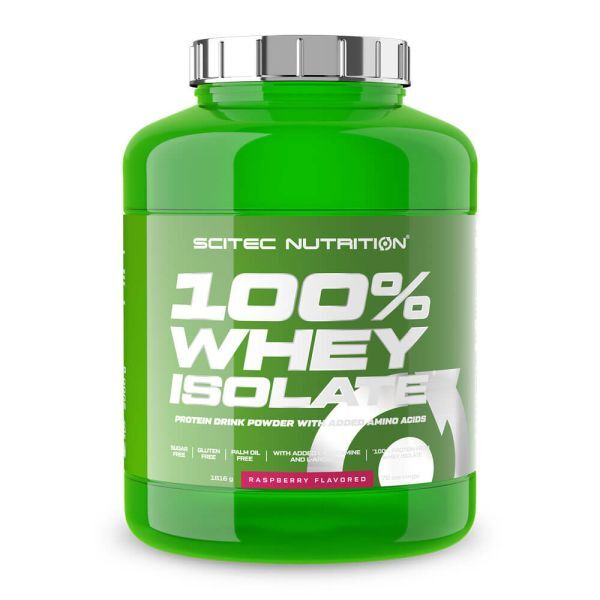 100% Whey Isolate, Raspberry - 1816g