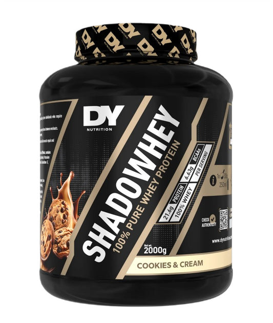 ShadoWhey 100% Pure Whey Protein, Cookies & Cream - 2000g
