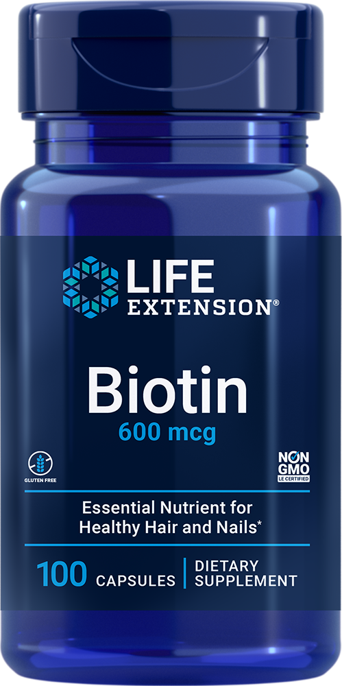 Biotin, 600mcg - 100 caps