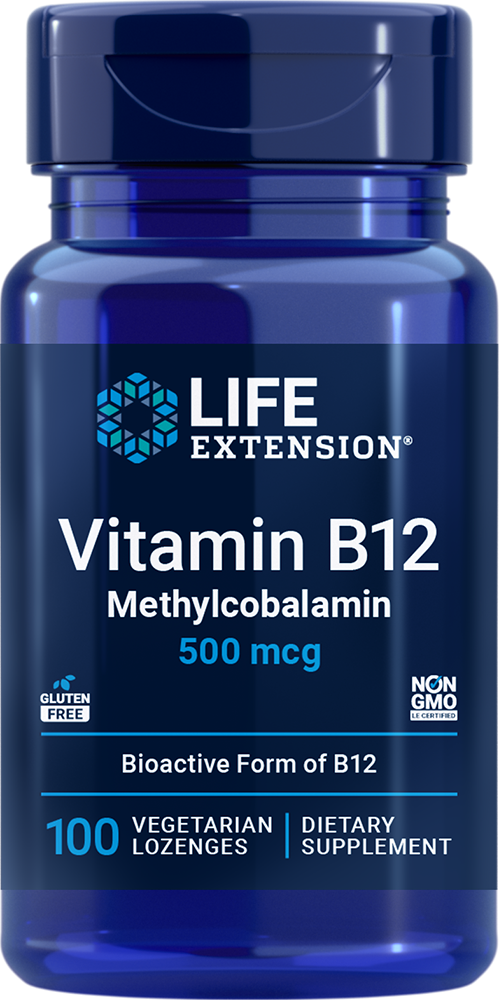 Vitamin B12 Methylcobalamin, 500mcg - 100 vegetarian lozenges