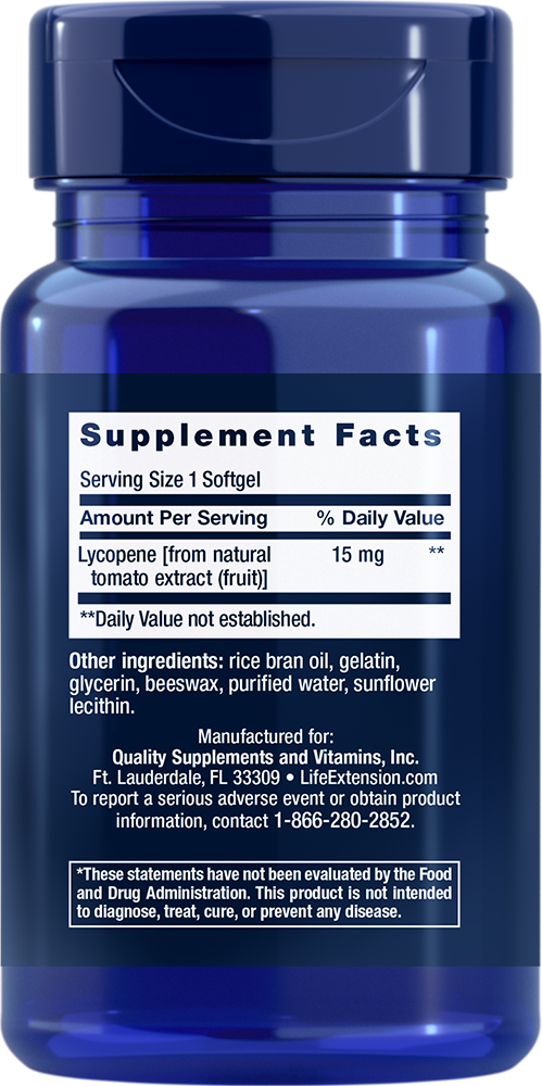 Mega Lycopene, 15mg - 90 softgels
