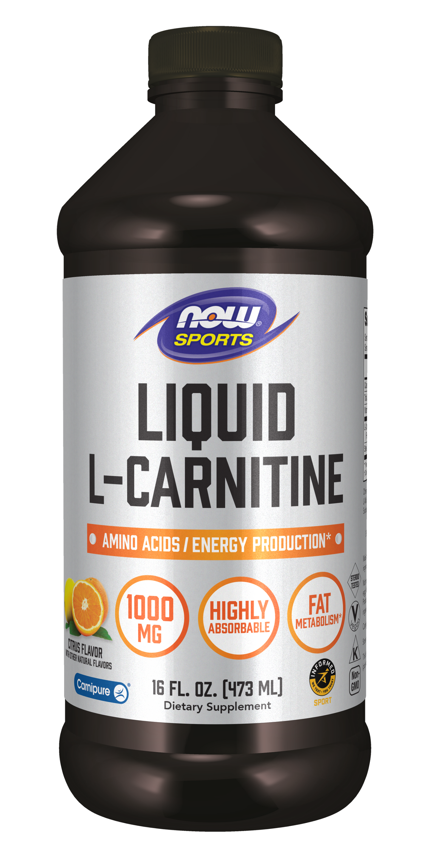 Liquid L-Carnitine, 1000mg Citrus - 473 ml.