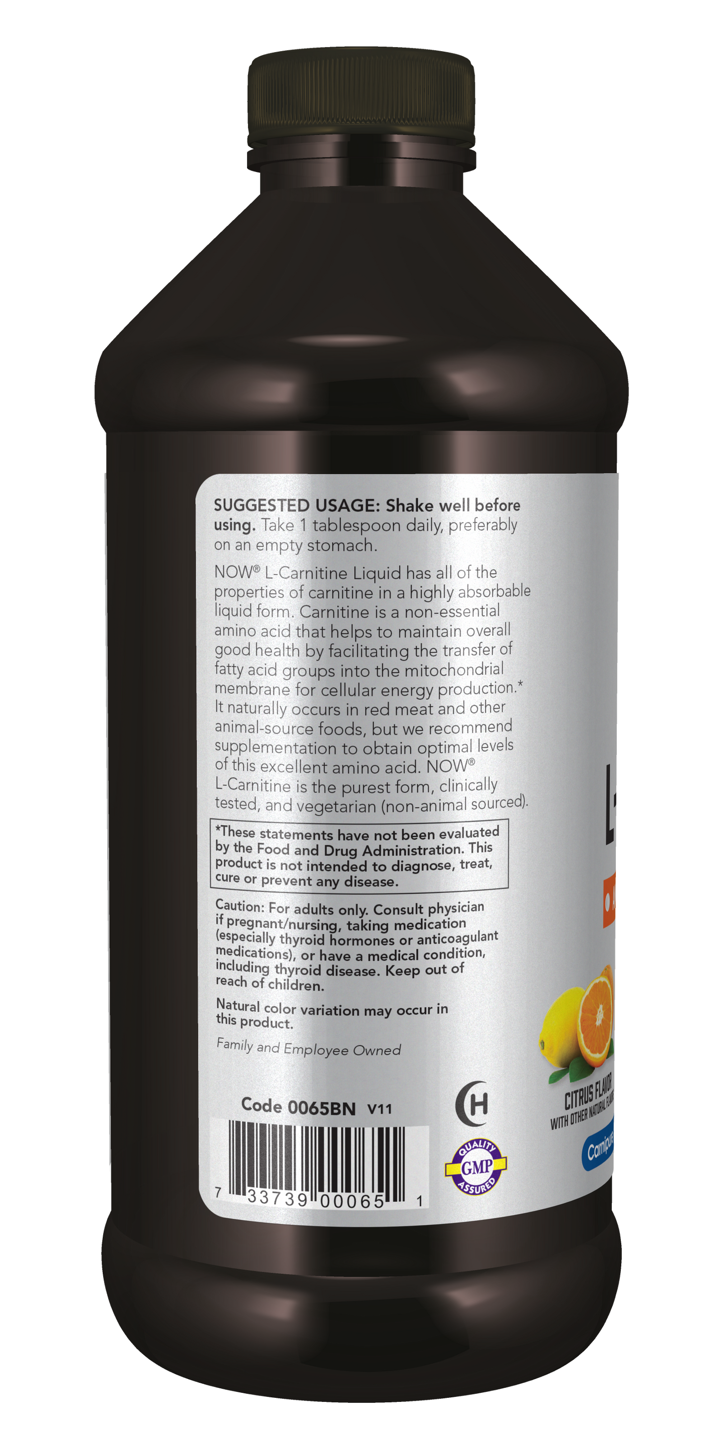 Liquid L-Carnitine, 1000mg Citrus - 473 ml.