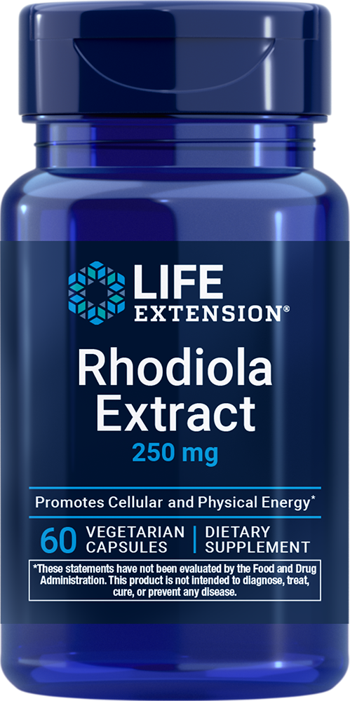 Rhodiola Extract, 250mg - 60 vcaps