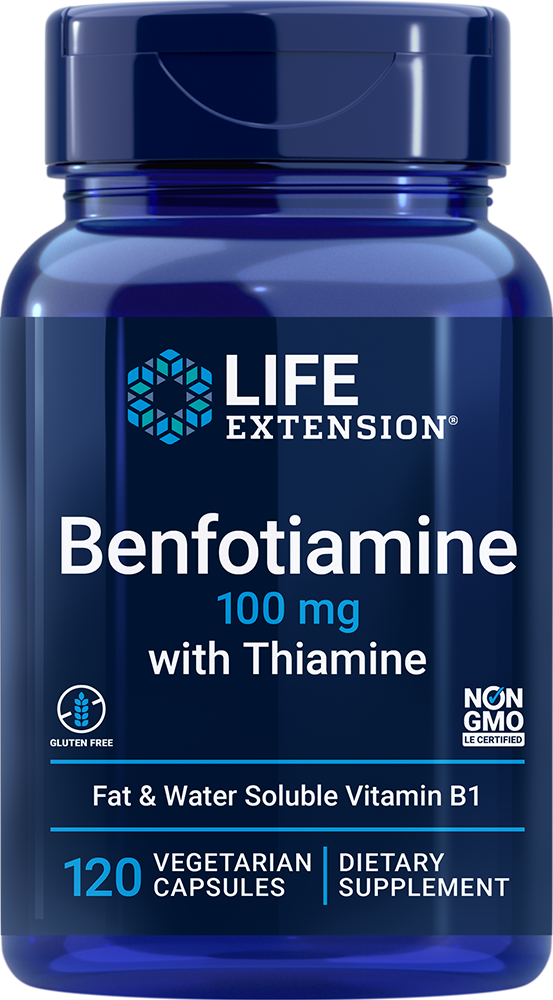 Benfotiamine with Thiamine, 100mg - 120 vcaps